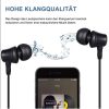 Amoner Kopfhörer mit Mikrofon, 3,5-mm-Klinkenstecker (schwarz)