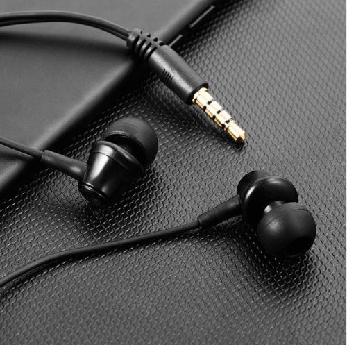 Amoner Kopfhörer mit Mikrofon, 3,5-mm-Klinkenstecker (schwarz)