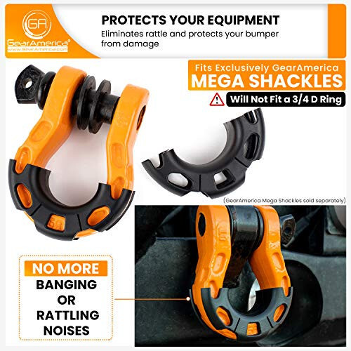 GEAR AMERICA Mega Shackle® Isolatoren (2 Stück)