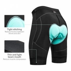 JIKKO 4D Herren Radhose mit gepolstertem Rücken M