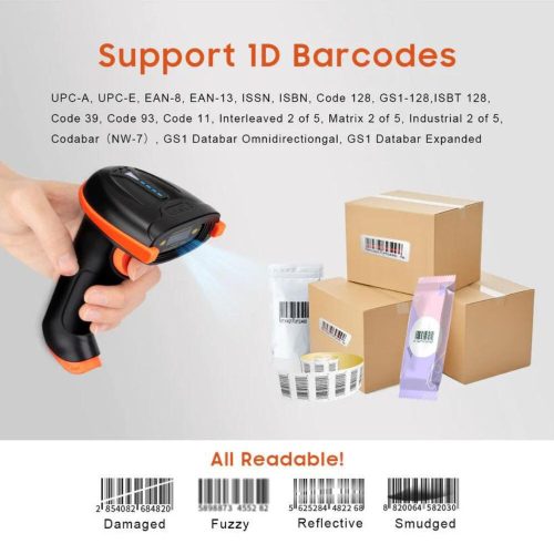 Tera 51001D Kabelloser Barcodescanner (Grau)