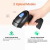 Tera D6100 kabelloser 2D-Barcode-Scanner mit Ladestation (schwarz)