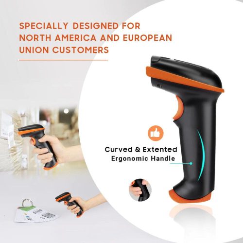 Tera D5100 Kabelloser 1D/2D-Barcodescanner (Orange)
