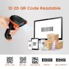 Tera D5100 Kabelloser 1D/2D-Barcodescanner (Orange)