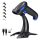 Tera HW0002-Z Kabelloser 1D/2D/QR-Codeleser mit Ständer (blau)
