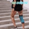 Rokesa Kniebandage, professionelle Schmerzlinderung mit Seitenstabilisatoren und Patella-Gel, Größe S (Pink)