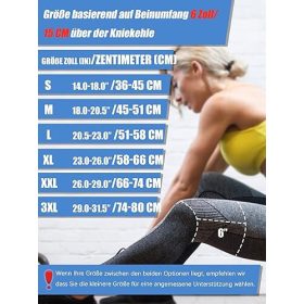   Rokesa Kniebandage, professionelle Schmerzlinderung mit Seitenstabilisatoren und Patella-Gel, Größe S (Babyblau)