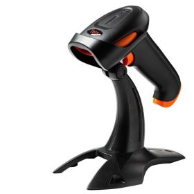   Tera Wireless 1D/2D QR- und Barcode-Leser mit Ständer (Orange)