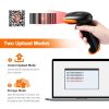 Tera Wireless 1D/2D QR- und Barcode-Leser mit Ständer (Orange)