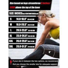   Rokesa Kniebandage, professionelle Schmerzlinderung mit Seitenstabilisatoren und Patella-Gel, Größe XL (schwarz)