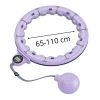 BLux Shaper Fitness Hula Hoop – mit Schwerkraftball (verstellbar 65–110 cm, violett)
