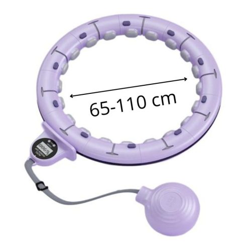 BLux Shaper Fitness Hula Hoop – mit Schwerkraftball (verstellbar 65–110 cm, violett)