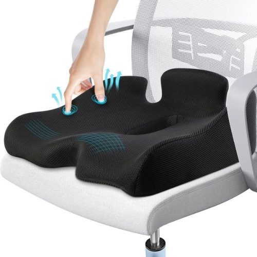 Benazcap Ergonomisches Memory Foam Sitzkissen Schwarz - Grau
