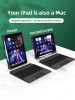 Gaoeein Tablet-Schutzhülle mit Touch-Tastatur und Hintergrundbeleuchtung
