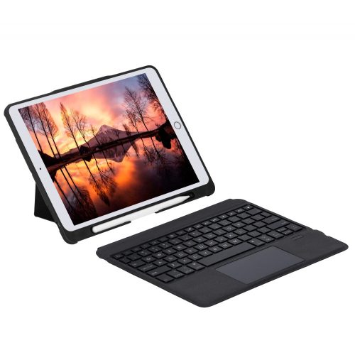 Gaoeein Tablet-Schutzhülle mit Touch-Tastatur und Hintergrundbeleuchtung