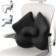 A-Pce verstellbares Memory Foam-Lendenstützkissen, Schwarz
