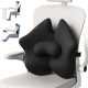 A-Pce verstellbares Memory Foam-Lendenstützkissen, Schwarz