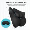 A-Pce verstellbares Memory Foam-Lendenstützkissen, Schwarz