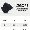 LZGOPE 6 Paar Sportsocken für Damen und Herren, Größe 36-41 (M) - Schwarz