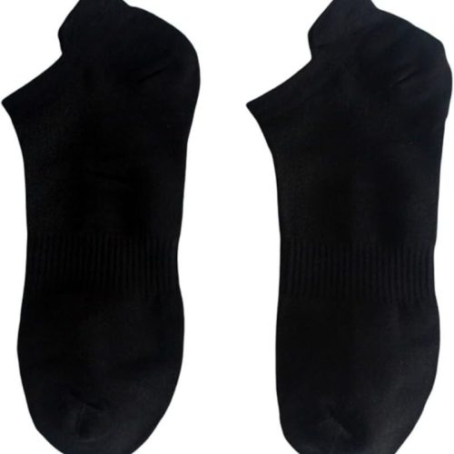 LZGOPE 6 Paar Sportsocken für Damen und Herren, Größe 36-41 (M) - Schwarz
