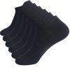 LZGOPE 6 Paar Sportsocken für Damen und Herren, Größe 36-41 (M) - Schwarz