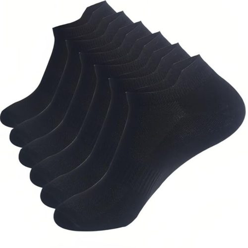 LZGOPE 6 Paar Sportsocken für Damen und Herren, Größe 36-41 (M) - Schwarz