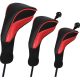 LZGOPE Golf-Schlägerkopfschutz Set – 3 Stück (Rot)