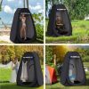 Clipop Schwarzes tragbares Pop-up-Privatzelt