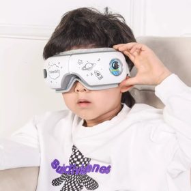   BLux gepolstertes Augenmassagegerät für Kinder-Astronauten – Vibrationsmassage, Wärmetherapie, Bluetooth-Musikfunktion