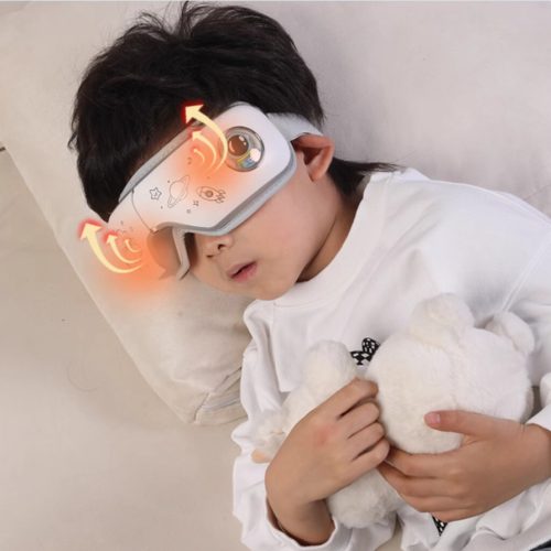 BLux gepolstertes Augenmassagegerät für Kinder-Astronauten – Vibrationsmassage, Wärmetherapie, Bluetooth-Musikfunktion