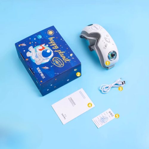 BLux gepolstertes Augenmassagegerät für Kinder-Astronauten – Vibrationsmassage, Wärmetherapie, Bluetooth-Musikfunktion