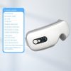 BLux gepolstertes Augenmassagegerät Weiß – Vibrationsmassage, Wärmetherapie, Bluetooth-Musikfunktion