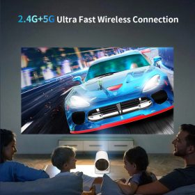 BLux Mini-Projektor, 1+8 GB, tragbarer Projektor, Weiß