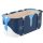 BLux 120 cm faltbare Badewanne für Erwachsene mit Aufschrift „Good Luck Bathtub“ – Wärmedämmend, Blau - Weiß