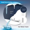 BLux 140 cm faltbare Badewanne für Erwachsene mit Aufschrift „Good Luck Bathtub“ – Wärmedämmend, Blau - Weiß