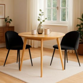   CLIPOP Esszimmerstuhl aus Samt mit Metallbeinen – Ergonomisch, 45×44×78 cm