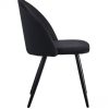 CLIPOP Esszimmerstuhl aus Samt mit Metallbeinen – Ergonomisch, 45×44×78 cm