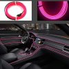 OneLED Auto-LED-Faser, schneidbares LED-Licht, Zigarettenanzünder-Aufladung, 2m (Pink)