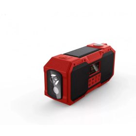   Kayinow Multifunktionales Campingradio mit SOS-Signal und Lampe (rot)