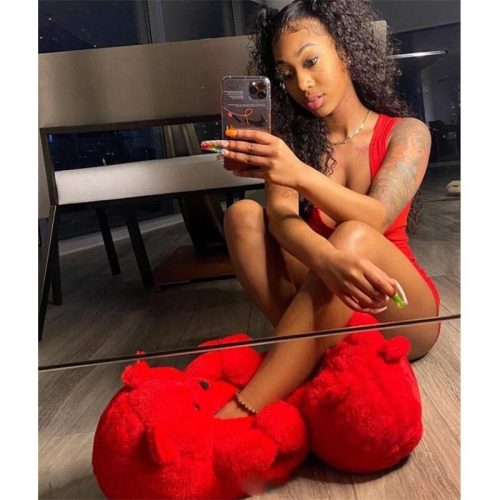 BShy Soft Mamus mit Anti-Rutsch-Sohle (Rot)
