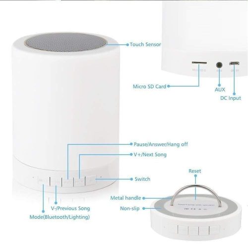 Celrax Touch-Lampe und Lautsprecher