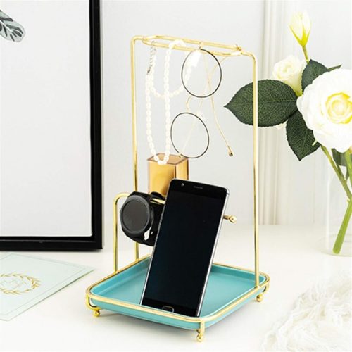 Tisch-Schmuckständer 16, 5x 28 cm, 2Stück (Gold-Weiß)