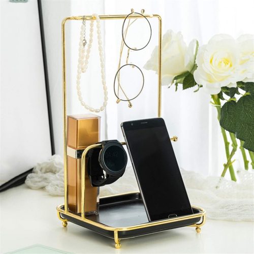 Tisch-Schmuckständer 16, 5x 28 cm, 2Stück (Gold-Weiß)