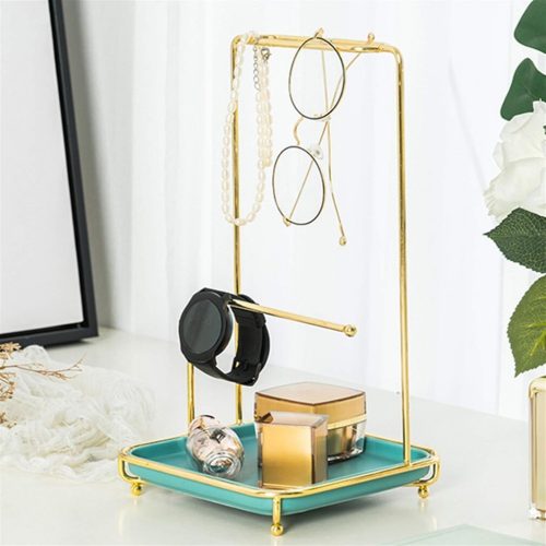Tisch-Schmuckständer 16, 5x 28 cm, 2Stück (Gold-Weiß)