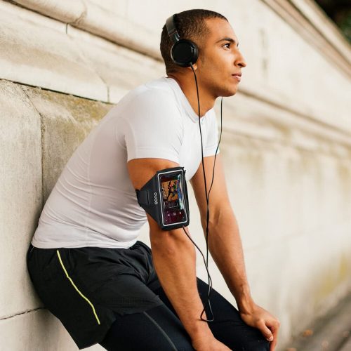 Eono Arm-Handyhalter für Sport (Schwarz)