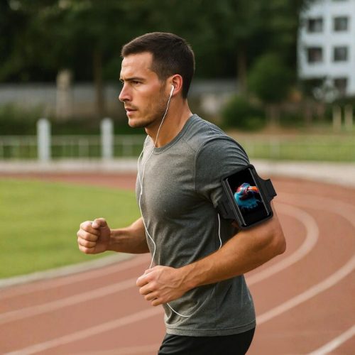 Eono Arm-Handyhalter für Sport (Schwarz)