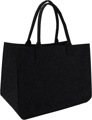 Einkaufstaschen aus Filz, 2Stück (schwarz)