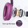 LETSCOM H10 Bluetooth-Kopfhörer – Over-Ear, 100 Stunden Akkulaufzeit – Lila