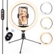 Letscom F-531 25 cm LED-Ringlicht mit Ständer und Bluetooth-Fernbedienung