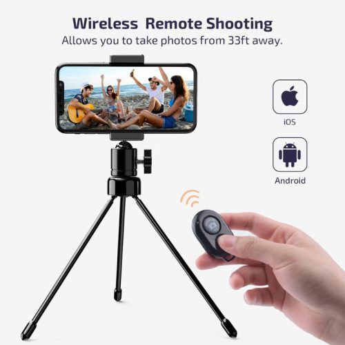 Letscom F-531 25 cm LED-Ringlicht mit Ständer und Bluetooth-Fernbedienung